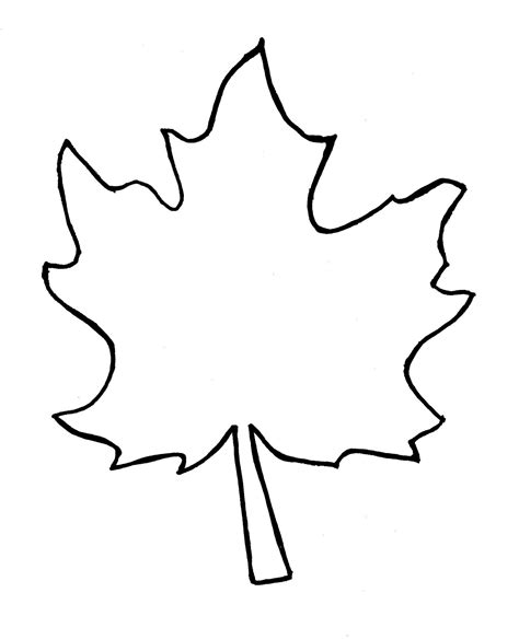 fall leaf template printable